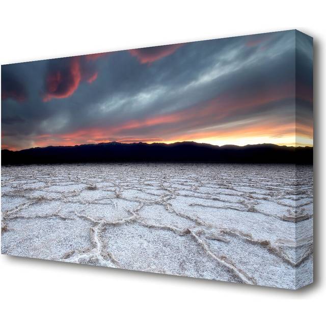 Ice Desert Landscape - Wrapped Canvas Photograph Print&#34; (66 cm H x 101.6 cm W)