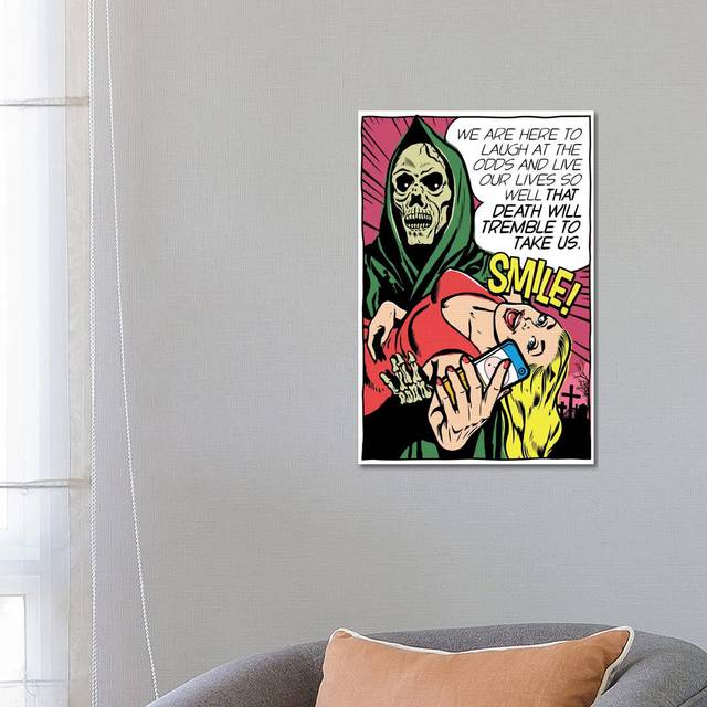 Death Will Tremble by Butcher Billy - Wrapped Canvas Graphic Art (66.04cm H x 45.72cm W x 3.81cm D)