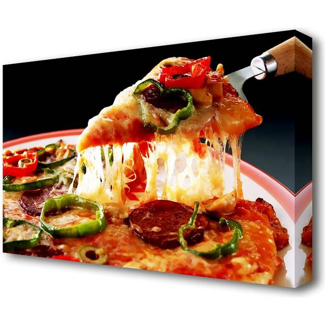 Pizza Delight Kitchen - Wrapped Canvas Photograph Print (35.6 cm H x 50.8 cm W)