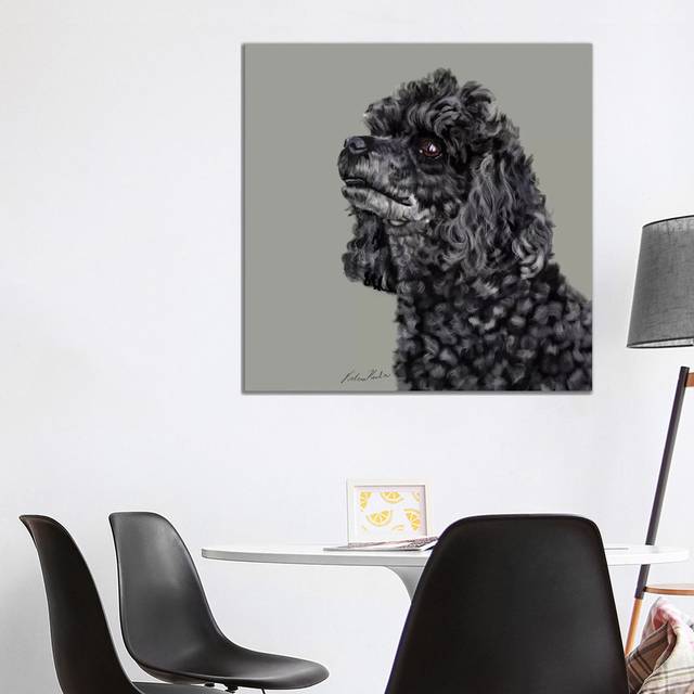 Poodle by Vicki Newton - Wrapped Canvas Painting (93.98 cm H x 93.98 cm W x 3.175 cm D)
