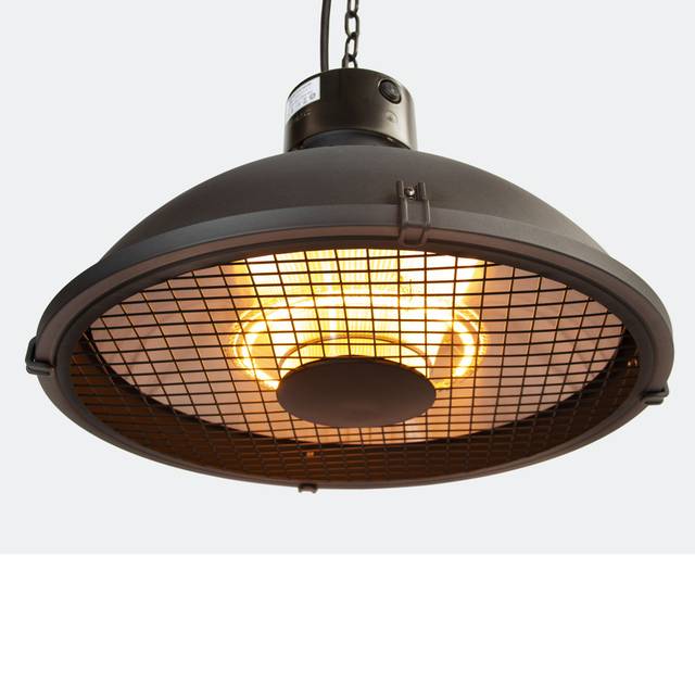 Kettler Kalos Industrial Style Electric Patio Heater Pendant Wifi And Remote, Grey