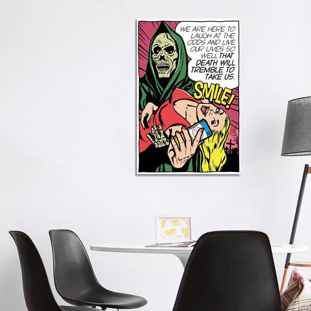 Death Will Tremble by Butcher Billy - Wrapped Canvas Graphic Art (101.6cm H x 66.04cm W x 1.91cm D)