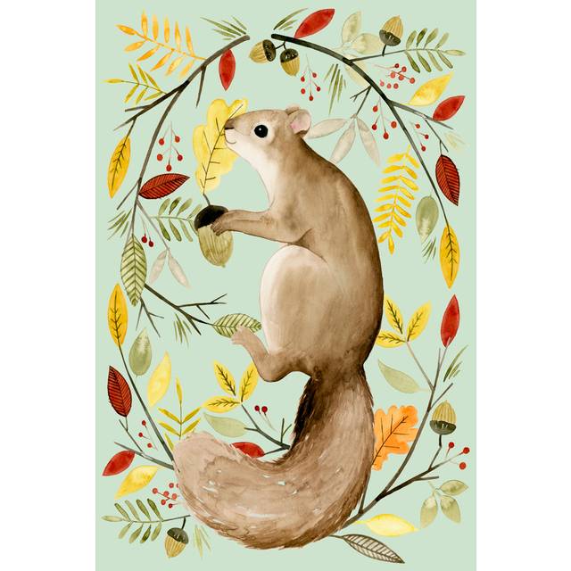 Autumn Wreath I by Grace Popp - Wrapped Canvas Graphic Art (91cm H x 61cm W)