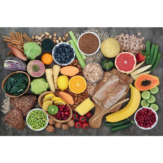 High Fiber Food - Wrapped Canvas Photograph (20cm H x 30cm W x 3.8cm D)