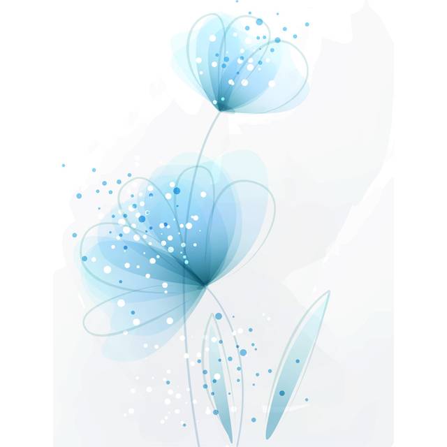 Vector Background with Flower 100 - Wrapped Canvas Graphic Art (46cm H x 30cm W)