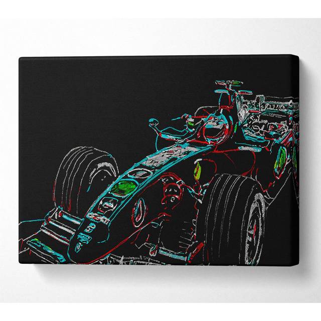 Formula One Profile - Print - Multicolour (35.6cm H x 50.8cm W x 10cm D)