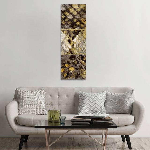 Snake Squares I by Edward Selkirk - Wrapped Canvas Panoramic Painting (152.4 cm H x 50.8 cm W x 3.175 cm D)