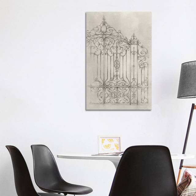 Iron Gate Design II by - Print (101.6cm H x 66.04cm W x 1.91cm D)