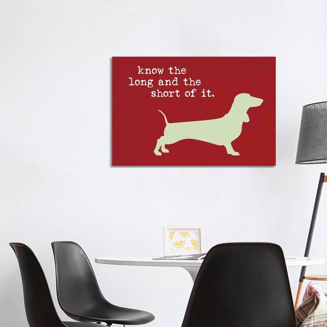 Long and Short by Dog is Good and Cat is Good - Wrapped Canvas Art Print (101.6 cm H x 66.04 cm W x 3.175 cm D)