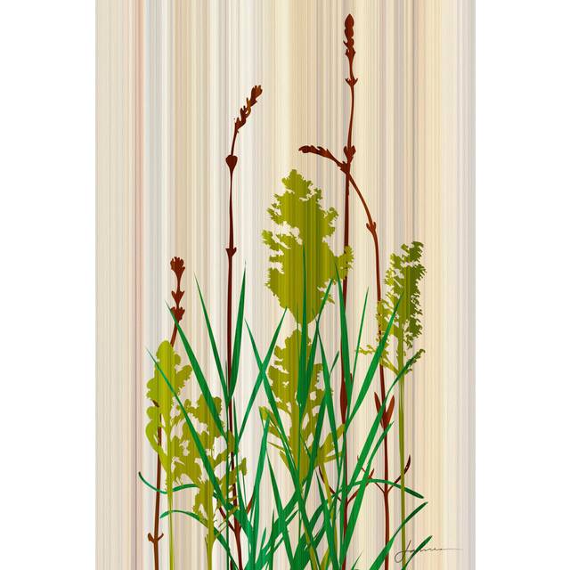 Strip Garden II - Wrapped Canvas Art Prints (76cm H x 51cm W x 3.8cm D)