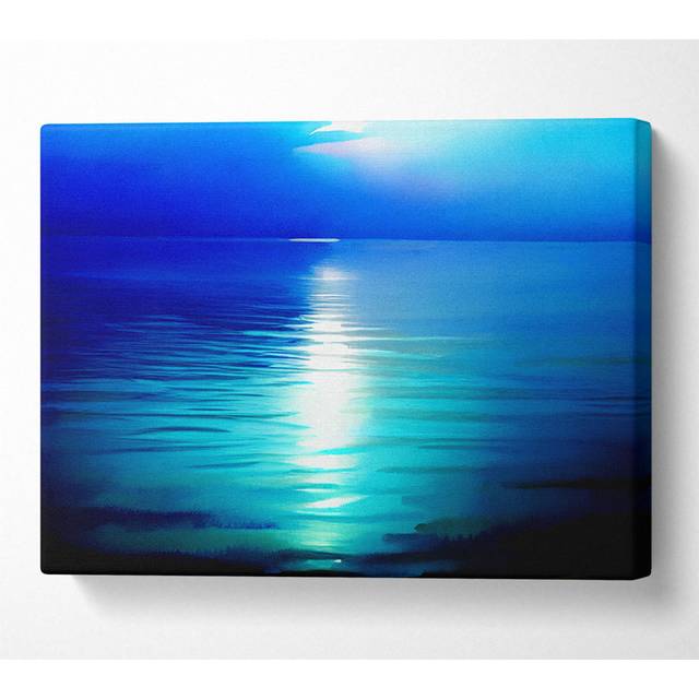 Serenity Blue - Wrapped Canvas Art Prints - Multicolour (50.8cm H x 81.3cm W)