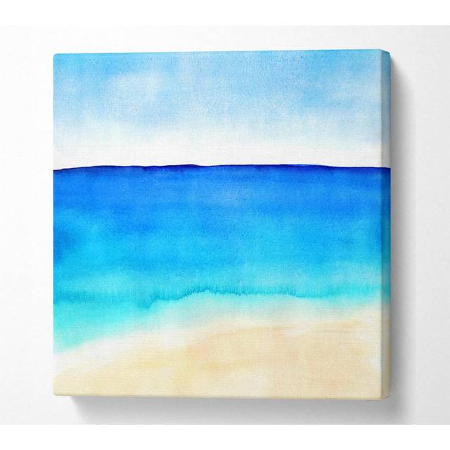 Ocean Blues - Wrapped Canvas Art Prints (81.3cm H x 81.3cm W x 10cm D)