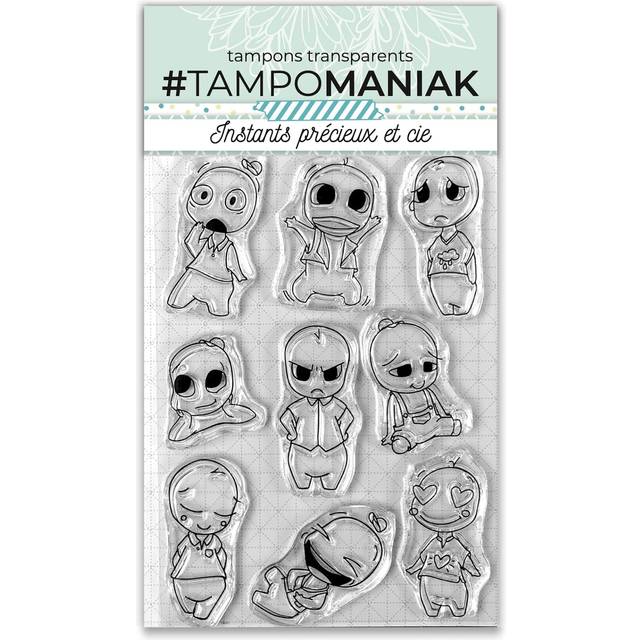 Tampomaniak stämplar, transparent, liten