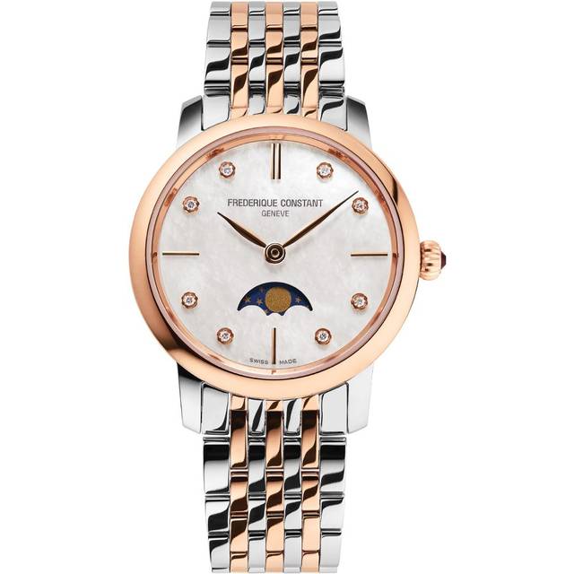 Frederique Constant Frédérique Slimline Moonphase WoMens Multicolour Watch FC-206MPWD1S2B Stainless Steel (archived) - One Size