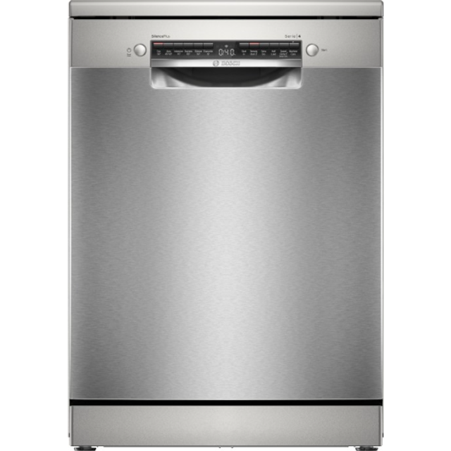 Bosch Series 4 SMS4EMI06G Standard Freestanding Dishwasher - B Rated - Silver Inox
