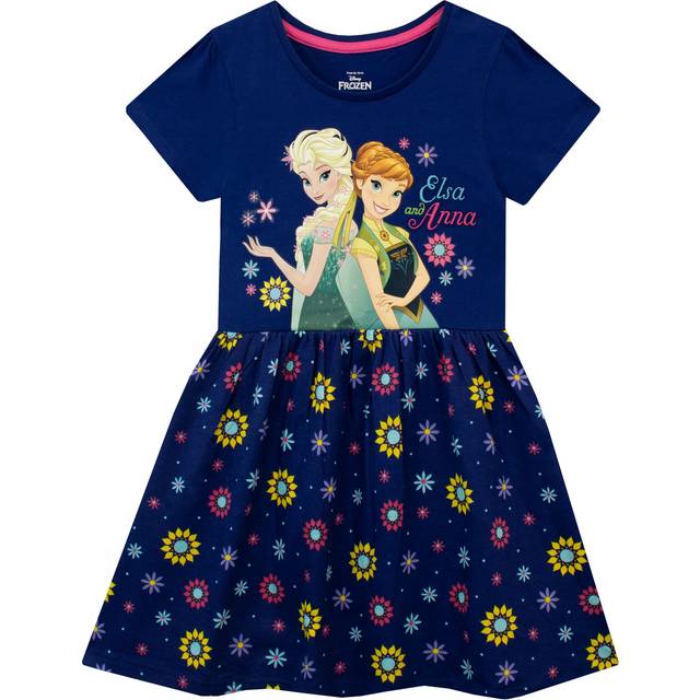 Frozen Flower Dress - Blue - 2-3 Years