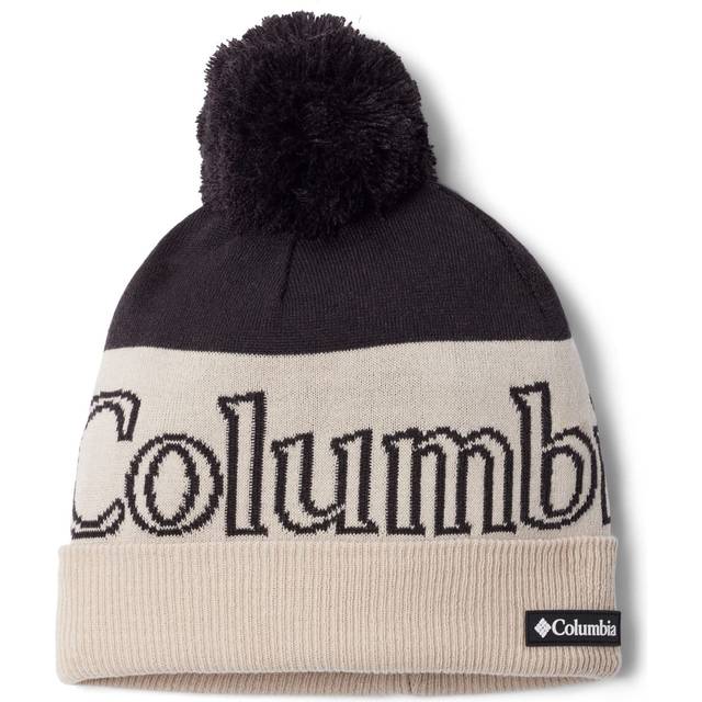 Columbia - Beige pom Beanie - Polar Powder Ii Beanie Black, Dark Storm Pom @ Hatstore
