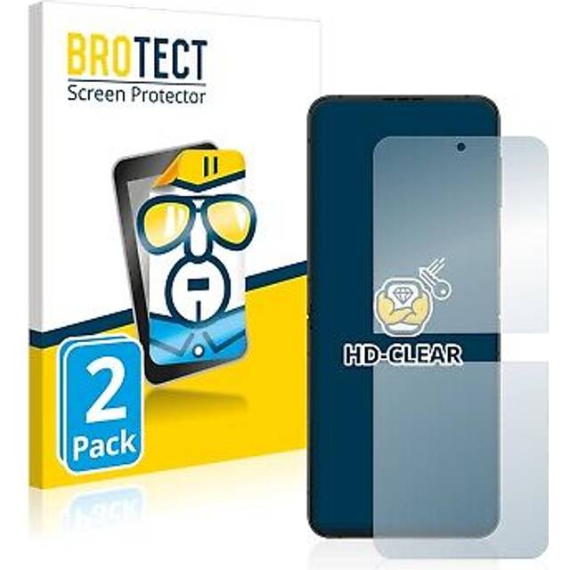 2x screen protector for samsung galaxy z flip 4 clear protection film