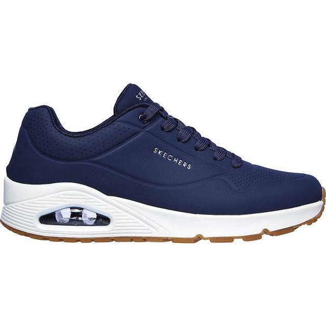 Skechers Uno Stand On Air herr Sneakers, Marinblå Durabuck, 46 EU
