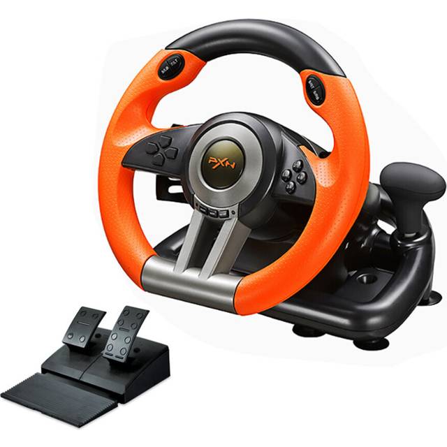 Gaming Steering Wheel PC Racing Wheel 180 Universal PXN V3IIO with Pedals for PS3/PS4 /Xbox One/Switc/Xbox Series X/S