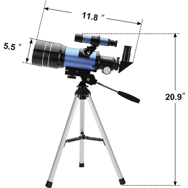Telescope for Adults & Kids,70mm (15X-150X) Portable Refractor Telescopes for Beginners, 300mm Travel Telescope