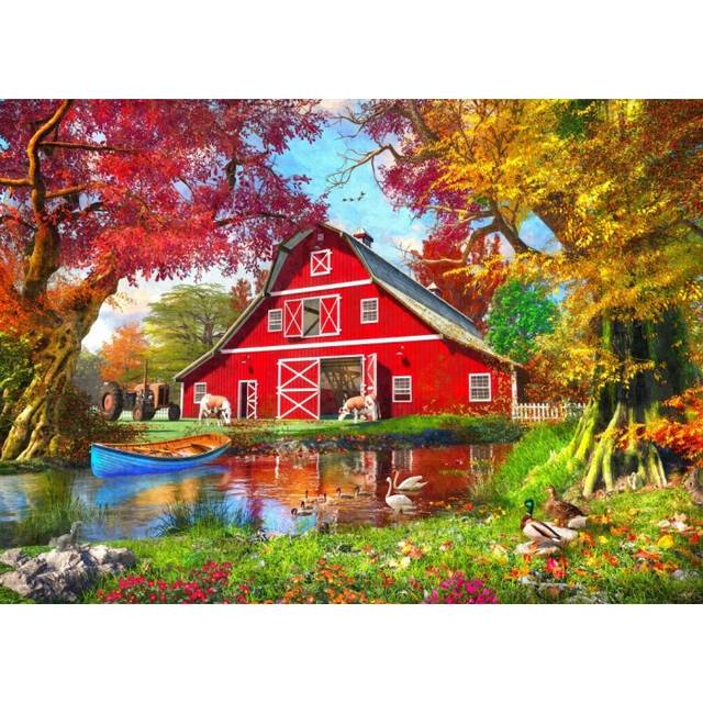 Sunny Autumn At The Barn