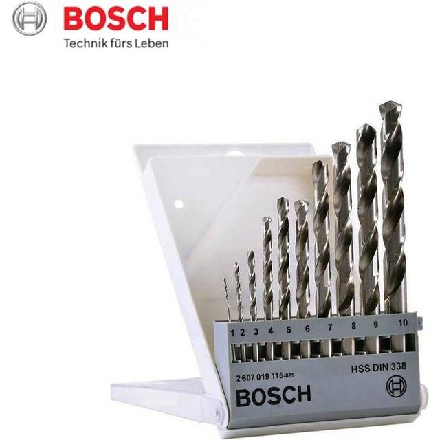 Bosch Professional 10 Pcs PointTeQ Hexagonal Drill Bit Set for Metal Diameter 1-10mm Accessory for Impact Drivers and Drill
