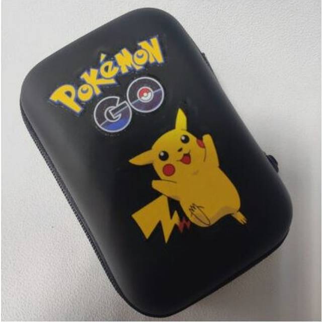 (Black) Case for Pokemon Card Cards Storage Box Portable Carry Travel Cover Storage Bag