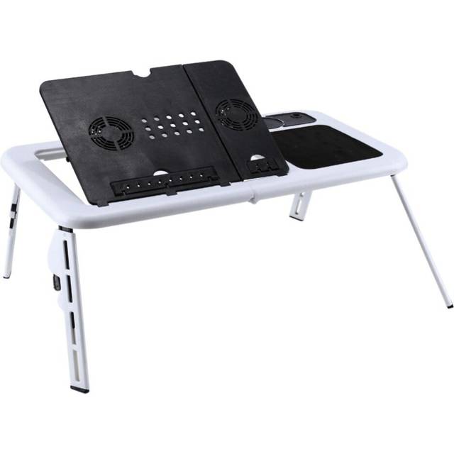 Laptop Desk Foldable Lightweight Laptop Table Bed with USB Cooling Fans Stand Tools Retractable legs for height Adjustable Desk