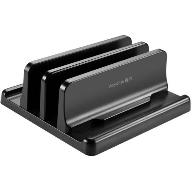 Plastic Vertical Laptop Stand Holder Adjustable Desktop Notebook Dock Space-Saving 3 In 1