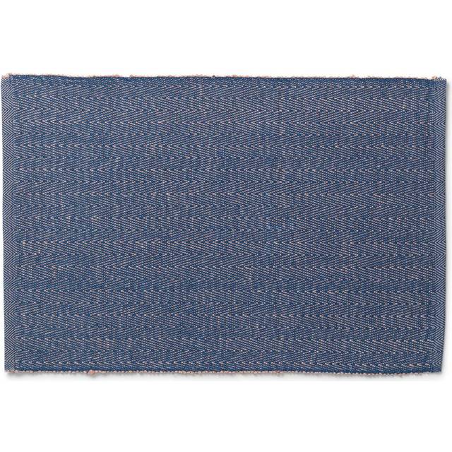 Lyngby Porcelain - Herringbone Placemat - Bordstablett - Blue - 43 x 30 cm