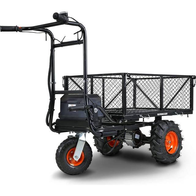 Electric Power Wagon 48V DC Li-Ion 500Lbs Load 1000Lbs Hauling - Black - One Size