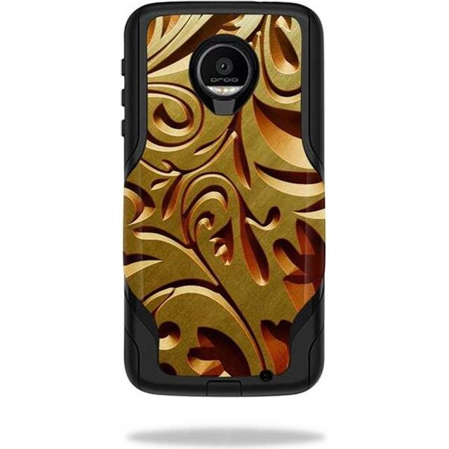 MightySkins OTCMOTOZF-Mosaic Gold Skin for Otterbox Commuter Moto Z Force Droid Case Wrap Cover Sticker - Mosaic Gold