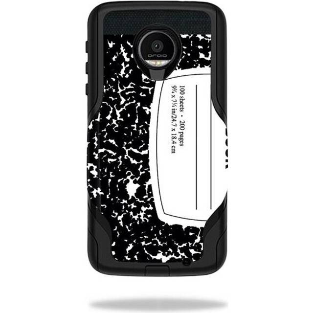 MightySkins OTCMOTOZF-Composition Book Skin for Otterbox Commuter Moto Z Force Droid Case Wrap Cover Sticker - Composition Book