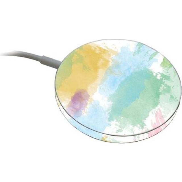 MightySkins APMACH-Watercolor White Skin Compatible with Apple MagSafe Charger - Watercolor White