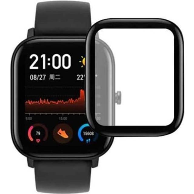 2-PACK Amazfit GTS 3 FullFrame 3D Härdat glas 0.26mm 9H