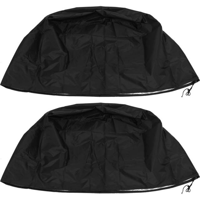 2pcs 77cm Round Waterproof Cover Bbq Gas Electric Grill Protection