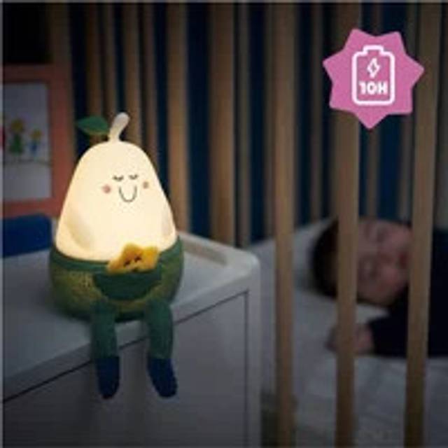 Badabulle Silicone Baby Nightlight - Bertille, White