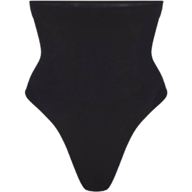 SKIMS Seamless Sculpt High Waist Thong - ONYX - Small