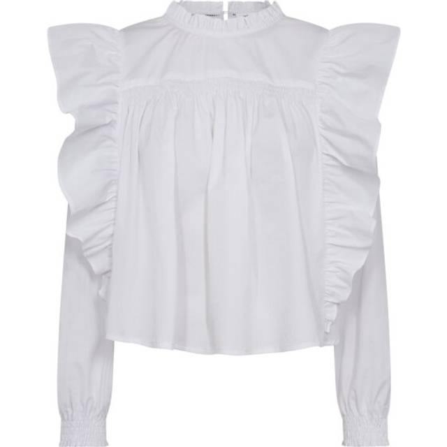 co’couture - Blus Cottoncc Crisp Frill Blouse - Vit