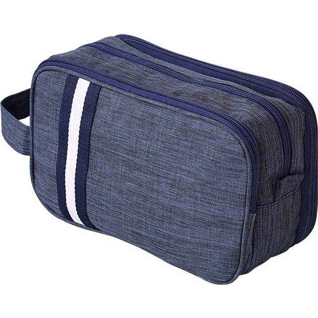 (Blue, 27cm/10.63in) Toiletry Bag Makeup Storage Bag Large Capacity Dry And Wet Separation Portable