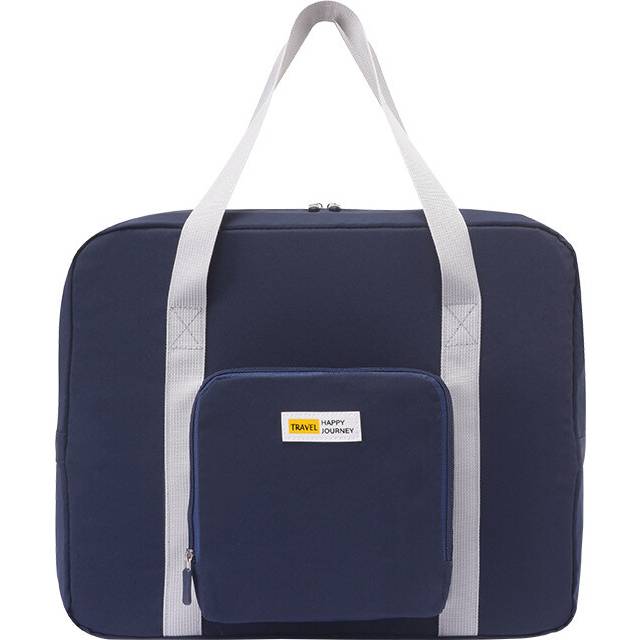(Blue) Travel Duffel Bag Foldable Clothing Storage Bag Luggage Handbag Convenient