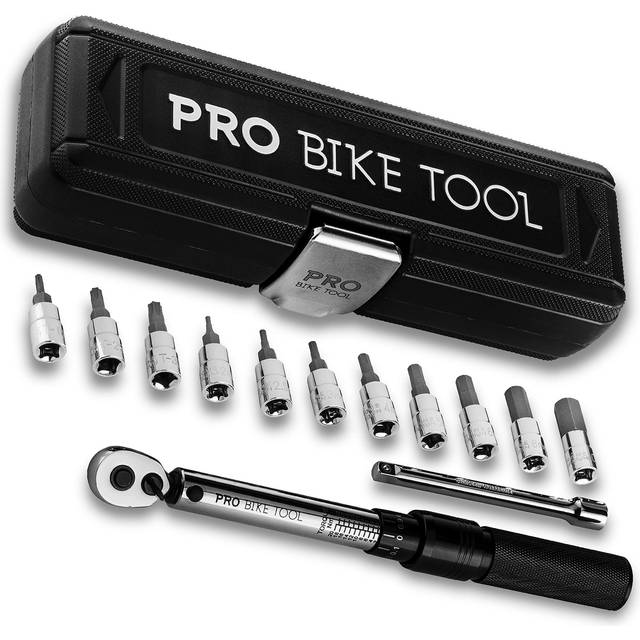 Pro Bike Tool 1/4 Inch Drive Click Torque Wrench Set â 2 to 20 Nm â Bicycle Maintenance Kit for Road & Mountain Bikes - Includes Allen & Torx
