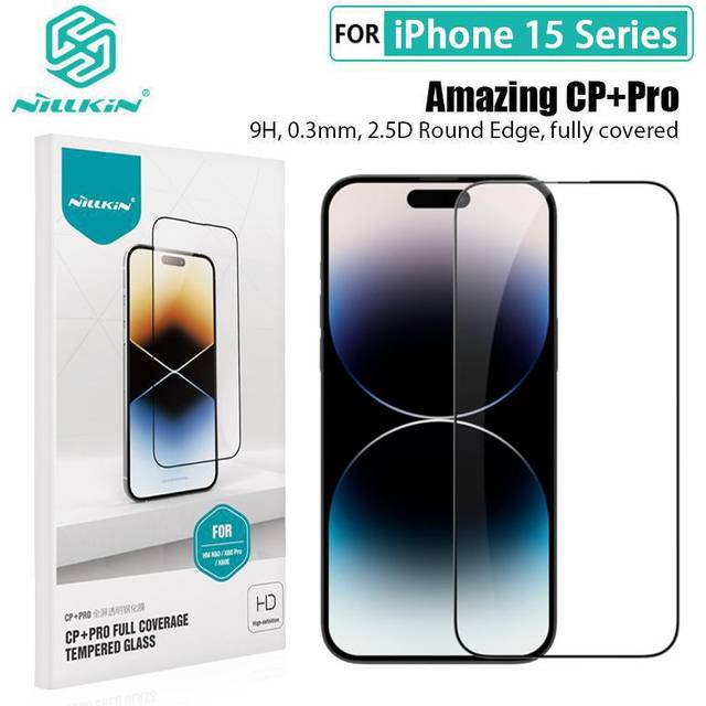 For iPhone 15 Pro Max Glass NILLKIN CP+Pro Screen Protector Tempered Glass For iPhone 15 Plus Film iPhone 15 Pro Max