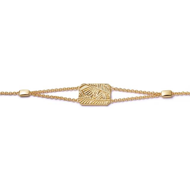 Astley Clarke Womens Yellow Gold Vermeil Terra Grace Engravable 18ct Gold-vermeil Bracelet 1 Size - YELLOW GOLD VERMEIL