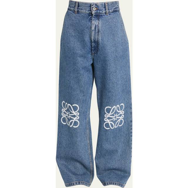 Loewe Anagram high-rise wide-leg jeans - blue (UK 8)