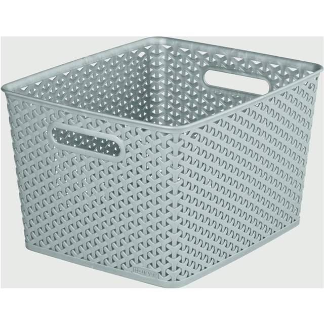 Curver Large 18L My Style Large Rectangular Grey Storage Basket