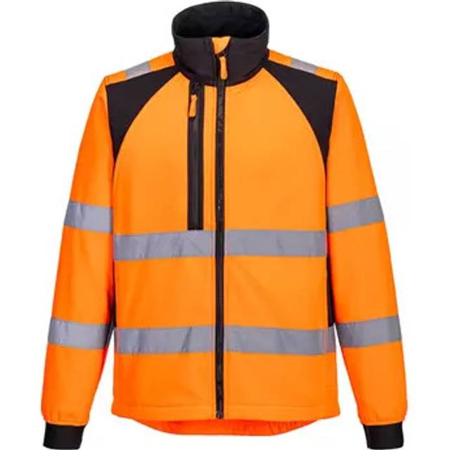Portwest WX2 Eco Hi-Vis Softshell (2L) - Orange/Black - XL
