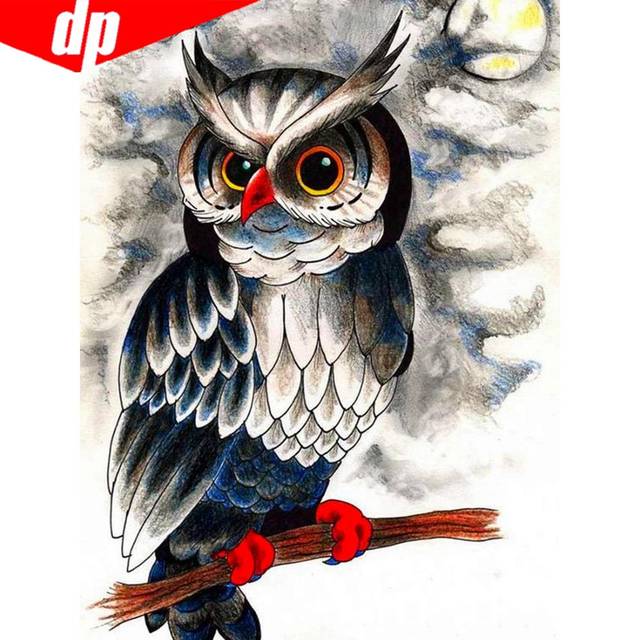 5d Diamond Painting Full Drill Round Animals Picture Of Rhinestones Diamond Embroidery 20X30