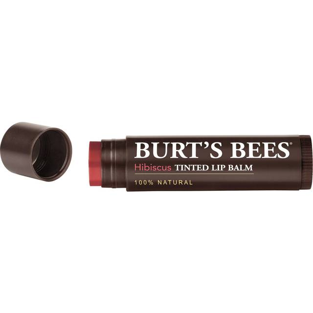 Burt's Bees 100% Natural Tinted Lip Balm  Hibiscus with Shea Butter & Botanical Waxes - 1 Tube